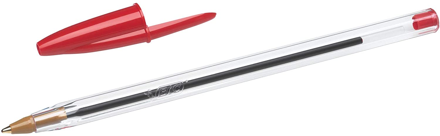 Bic Cristal Original Ballpoint Pen BOX 50 units - Ballpoint Pen - 1.0mm Round Tip - 0.4mm Line - Oil-Based Ink - Choose color