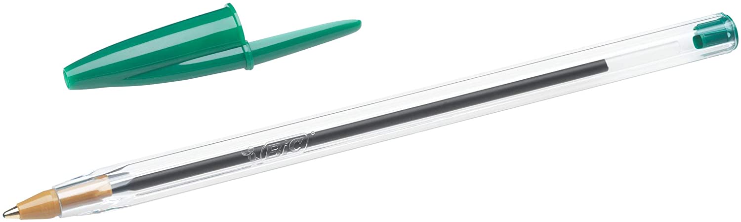 Bic Cristal Original Ballpoint Pen BOX 50 units - Ballpoint Pen - 1.0mm Round Tip - 0.4mm Line - Oil-Based Ink - Choose color