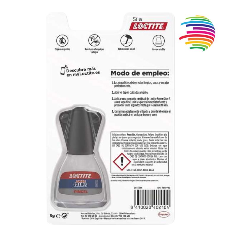 Loctite Super Glue-3 Brush 5gr - Triple Strength Universal Adhesive