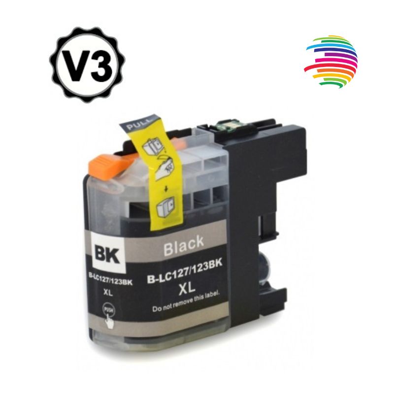 Brother LC123XL/LC121XL Negro Cartucho de Tinta Generico - Reemplaza LC123BK/LC121BK