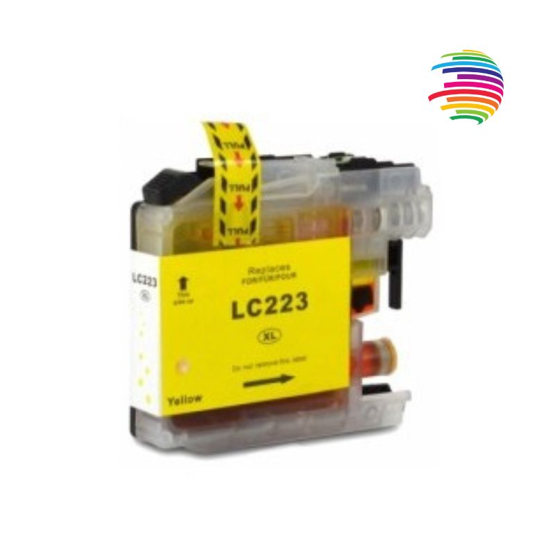 Brother LC223/LC221 Amarillo Cartucho de Tinta Generico - Reemplaza LC223Y/LC221Y