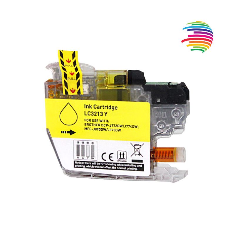 Brother LC3213/LC3211 Amarillo Cartucho de Tinta Generico - Reemplaza LC3213Y/LC3211Y