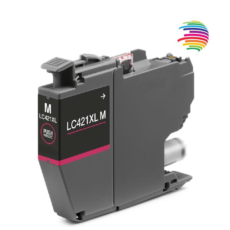 Brother LC421XL Magenta Cartucho de Tinta Generico - Reemplaza LC421XLM