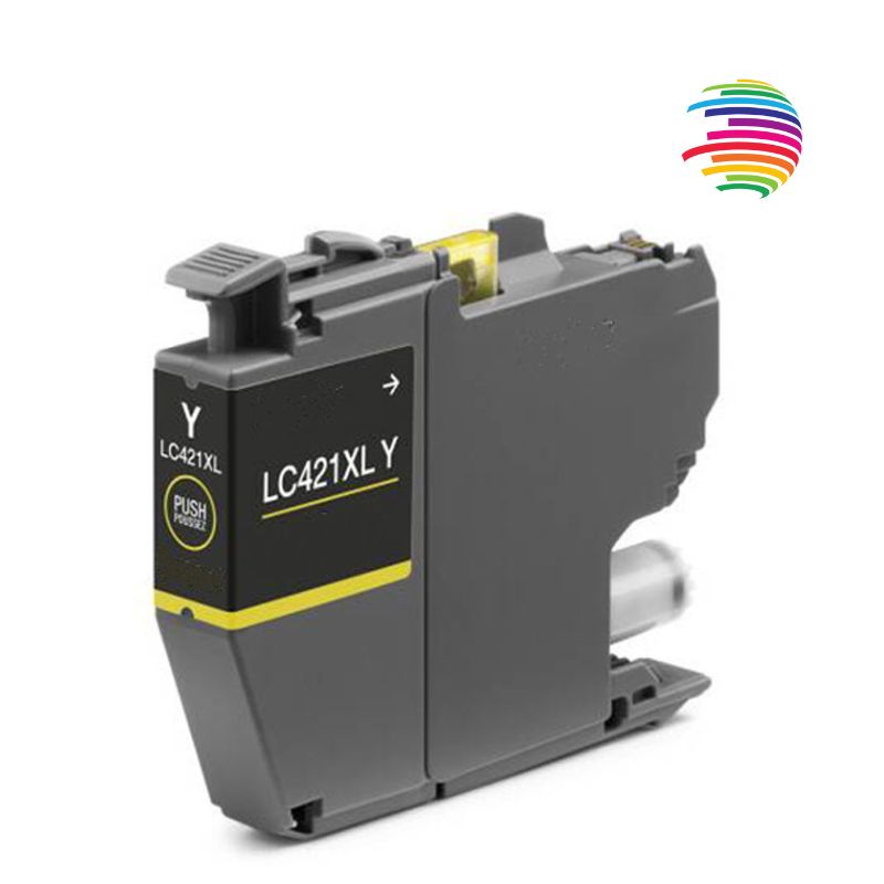 Brother LC421XL Amarillo Cartucho de Tinta Generico - Reemplaza LC421XLY
