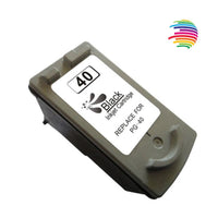Canon PG40/PG50/PG37 Black Remanufactured Ink Cartridge - Displays Ink Level - Replaces 0615B001/0615B042/0616B001/2145B001