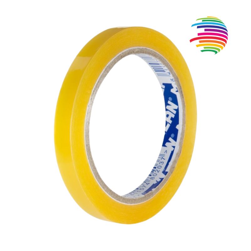 Transparent Adhesive Tape - 12mm x 66 meters (Narrow) - PACK OF 12 pcs.