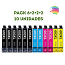 Epson 603XL Pack 10 uds. 4 Negro,2 Cyan,2 Magenta,2 Amarillo Cartucho de Tinta Generico