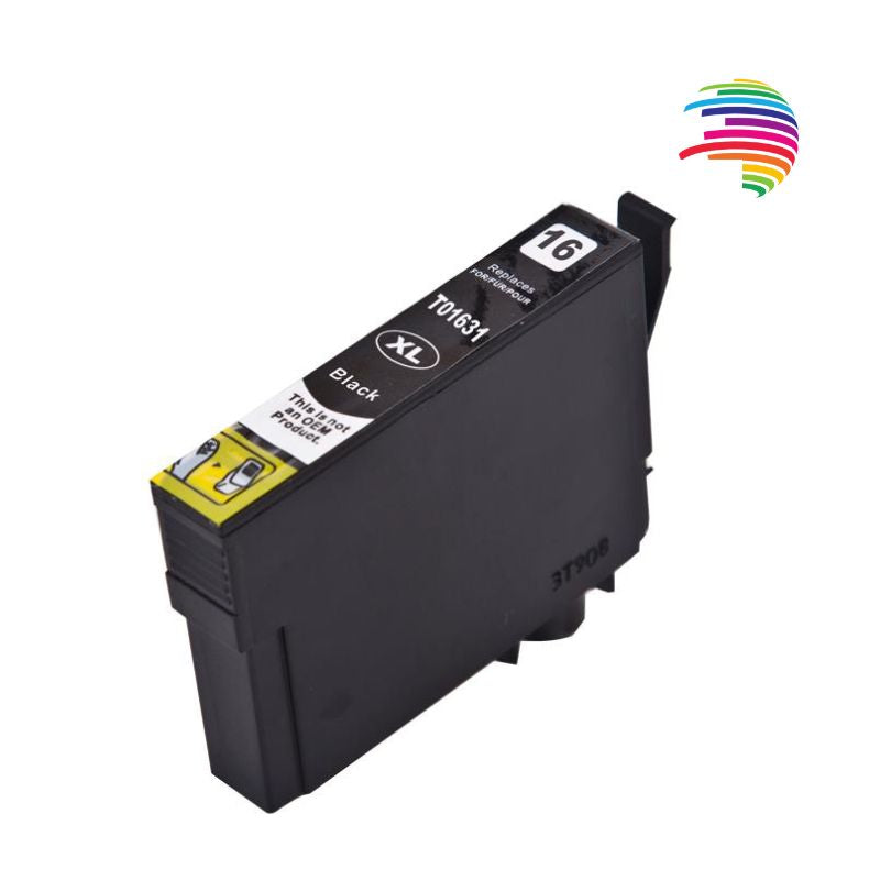 Epson T1631/T1621/T1681 (16XL/16XXL) Negro Cartucho de Tinta Generico - Reemplaza C13T16314012/C13T16214012/C13T16814012