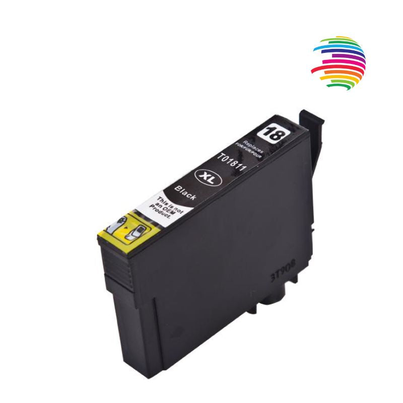 Epson T1811/T1801 (18XL) Negro Cartucho de Tinta Generico - Reemplaza C13T18114012/C13T18014012