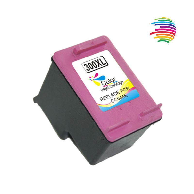 HP 300XL Color Remanufactured Ink Cartridge - Replaces CC644EE/CC643EE