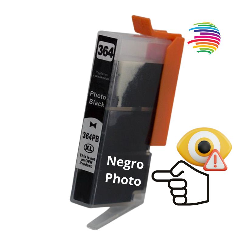 HP 364XL Negro Photo Cartucho de Tinta Generico - 364 -  Reemplaza CB322EE/CB317EE