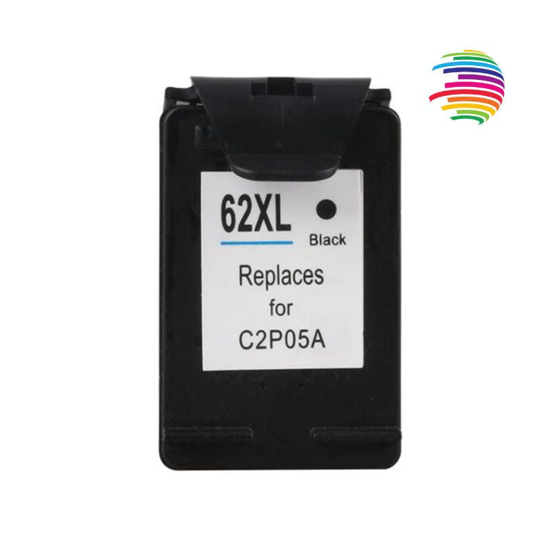 HP 62XL Black Remanufactured Ink Cartridge - Replaces C2P04AE/C2P05AE