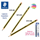 Staedtler Noris 120 Pencil - Box of 12 - Hexagonal Graphite Pencil - Lead of your choice - Break Resistance - Wood from Sustainable Forests