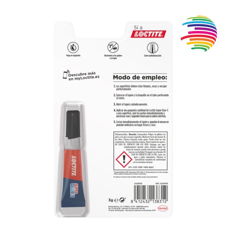 Loctite Super Glue-3 Original Instant Transparent Glue 3gr