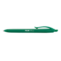 Milan P1 Touch Ballpoint Pen - Box of 25 - Retractable Ball - 1mm Round Tip - Oil-Based Ink - Smooth Writing - 1,200m Writing Range - Color of your choice