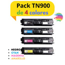 Brother TN900 Pack 4 Colors 4 Generic Toner Cartridges
