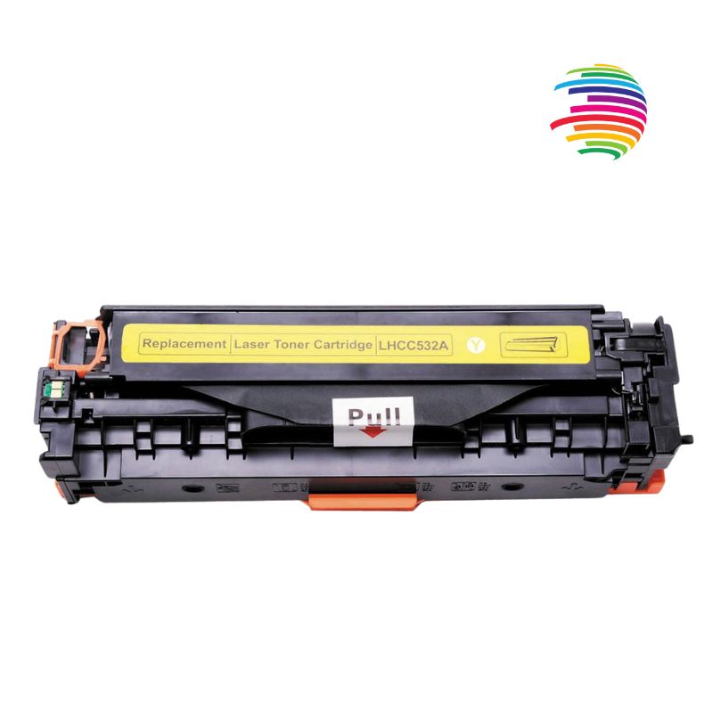 HP CC532A/CE412A/CF382A Amarillo Cartucho de Toner Generico - Reemplaza 304A/305A/312A