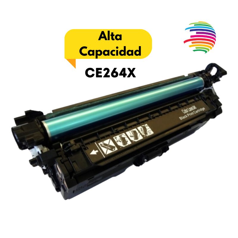 HP CE264X Negro Cartucho de Toner Generico - Reemplaza 646X