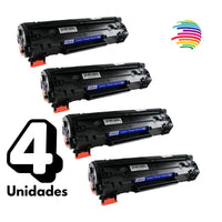 HP CE285A/CE278A/CB435A/CB436A PACK 4 TÓNER Negro Cartuchos de Toner Generico - Reemplaza 85A/78A/35A/36A
